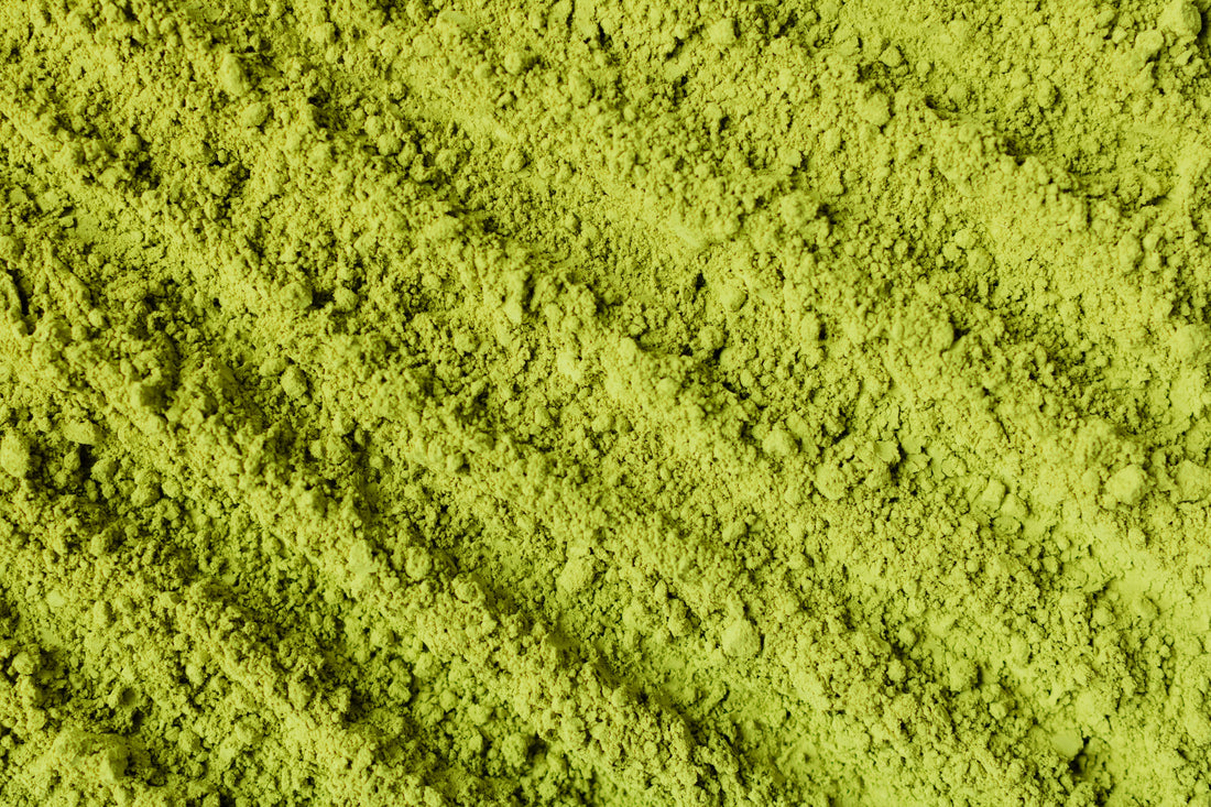 Nutrient-dense greens powder and healthy drinks, the kind of daily nutrition that supports gut health
