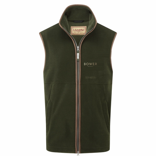 Bower x Schöffel Oakham Fleece Gilet in Dark Olive